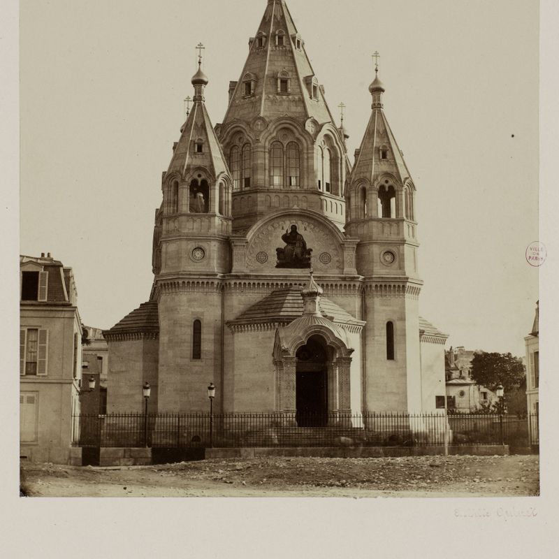 La cathédrale orthodoxe russe Saint-Alexandre-Nevsky, 12 rue Daru, 8ème arrondissement, Paris.
