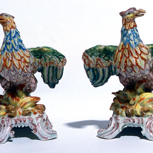 Pair of models of Phoenixes, c.1768-70