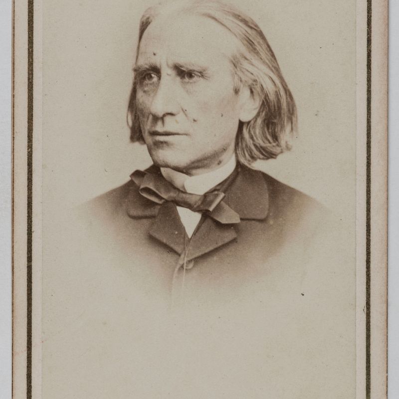 Portrait de Franz Liszt, (1811-1886), (compositeur, pianiste hongrois)