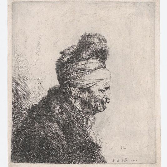 Bust of an Old Man Wearing a Fur Cap