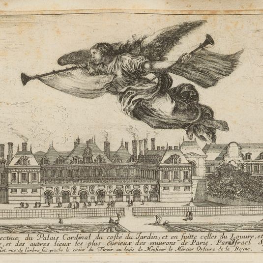 Vue et perspective du Palais Cardinal du côté du jardin