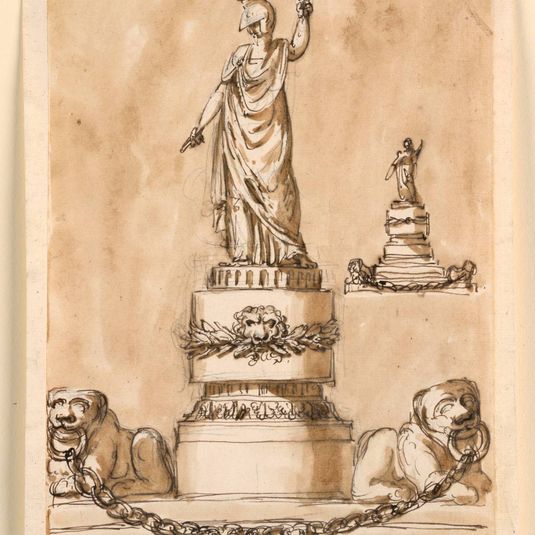 Two Designs for the Elevation of a Monument