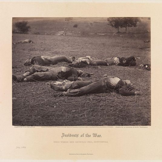 Field Where General Reynolds Fell, Gettysburg