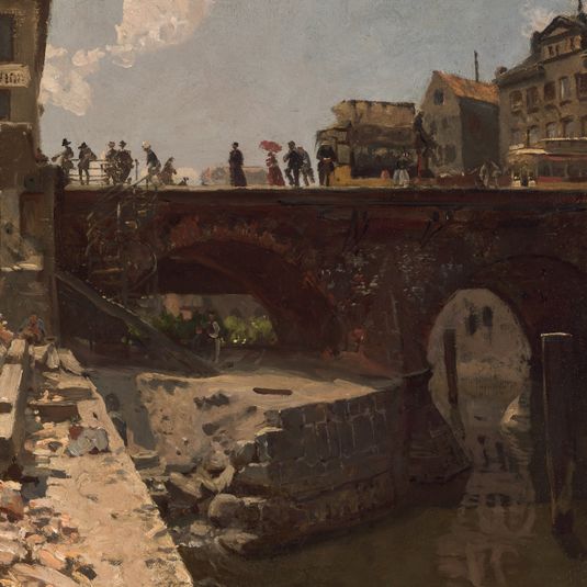 Brücke in einer französischen Stadt