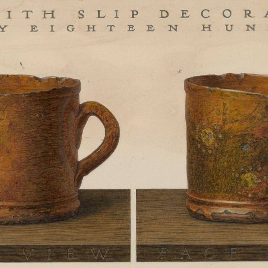 Cup with Slip Decoration