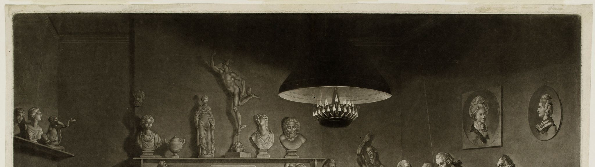 Les Académiciens de la Royal Academy d'après Zoffany (Dutuit p. 342)