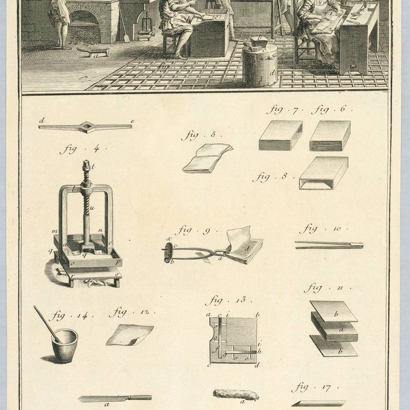 Batteur d'or, Plate I