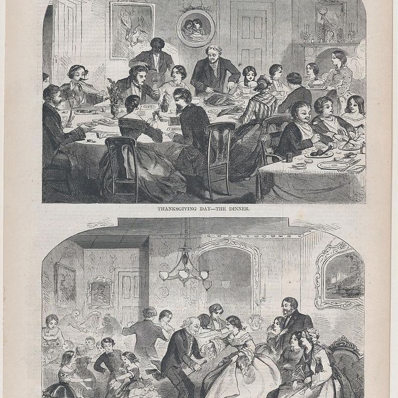 Thanksgiving Day – The Dinner (Harper's Weekly, Vol. II)