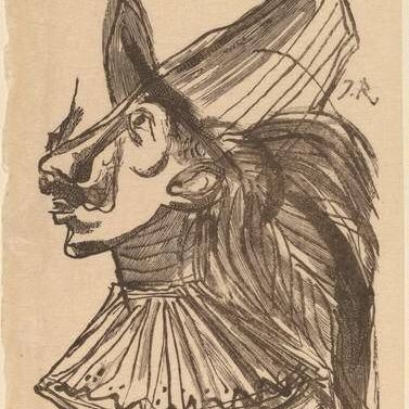 Illustration to Cervantes, "Don Quixote"