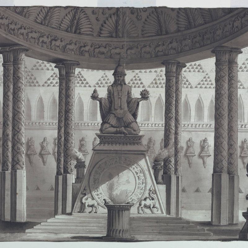 Stage Design, Oriental Temple