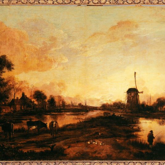 Coucher de soleil sur l'Yssel