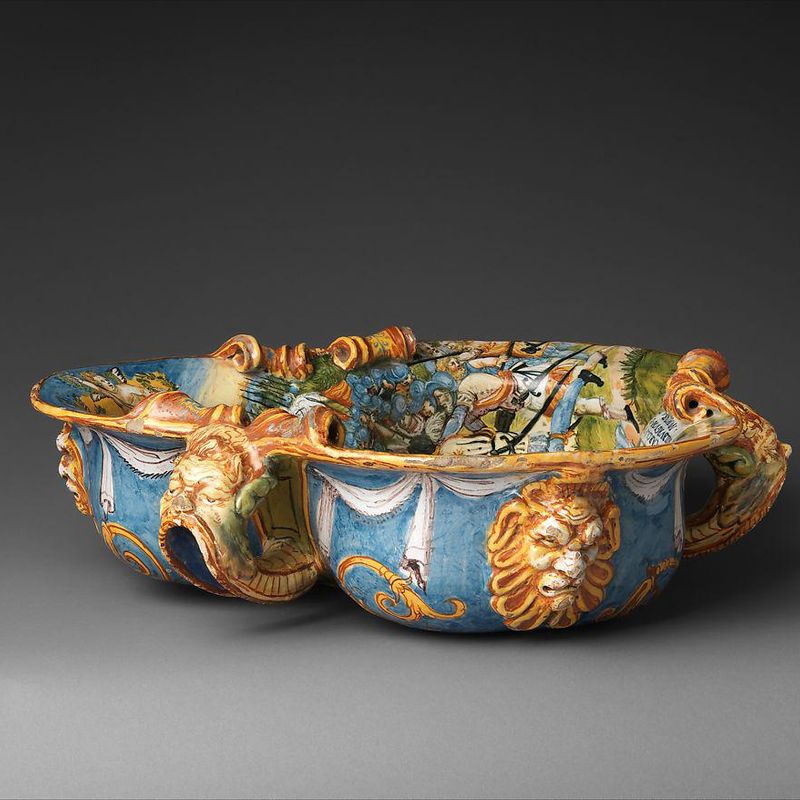 Wine cooler with Charles V’s Victory at Mühlberg