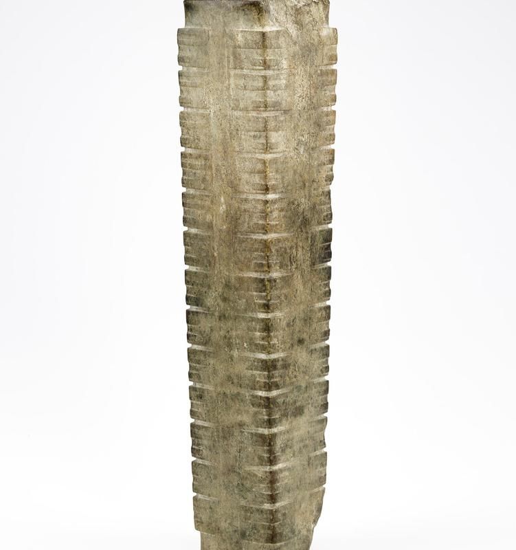 Thirteeen-tier tube (cong 琮) with masks