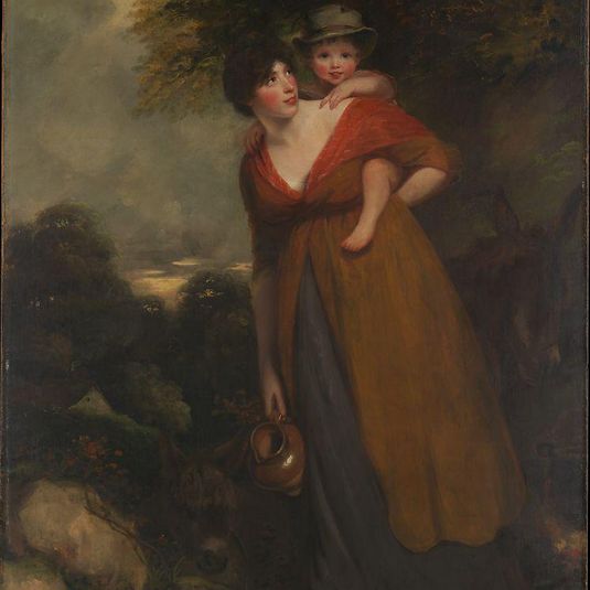 Mrs. Richard Brinsley Sheridan (Hester Jane Ogle, 1775/76–1817) and Her Son (Charles Brinsley Sheridan, 1796–1843)