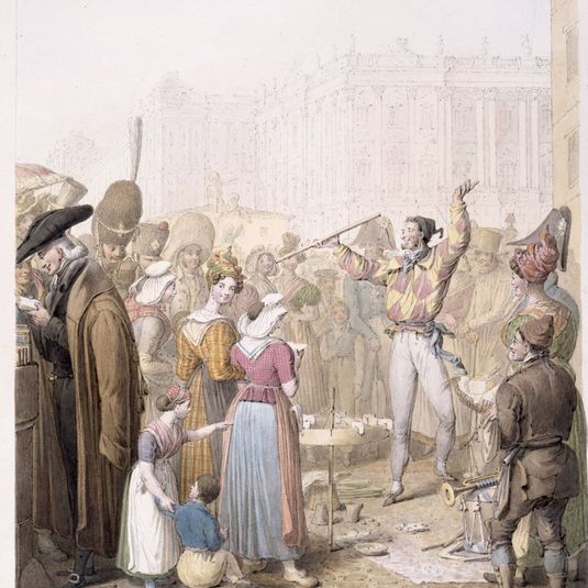 Spectacle de rue sur le quai de l'École