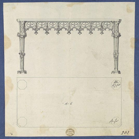 Sideboard Table, from Chippendale Drawings, Vol. II