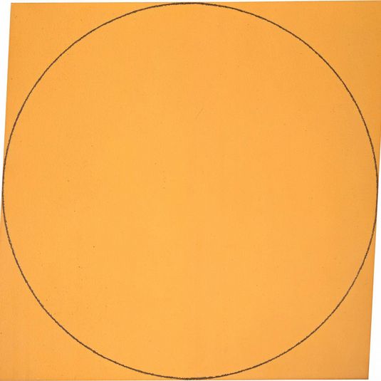 Orange Distorted Square-Circle