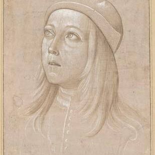 Head of a Youth Looking Up
