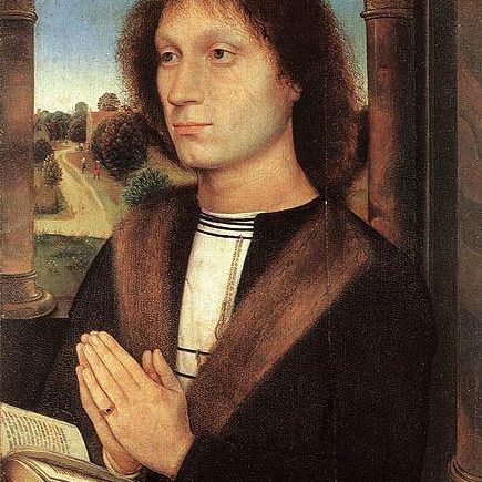 Benedetto Portinari triptych: Right wing, Portrait of a Praying Man