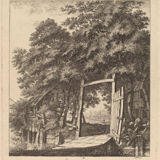 A Rustic Gate beside a Lake