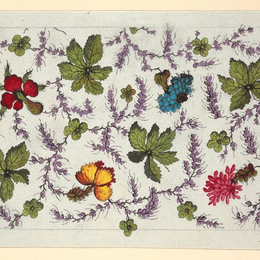 Floral design for printed textile
