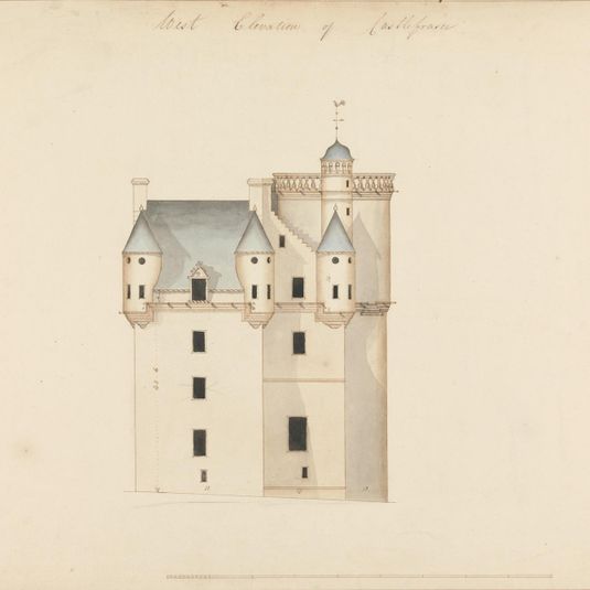 Castle Fraser, Aberdeenshire, Scotland: West Elevation