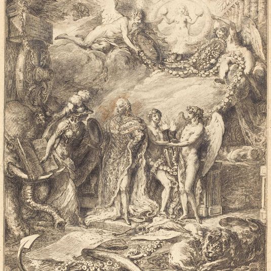 Allegorie sur la mariage du Comte de Provence
