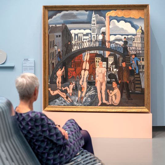 Artwork | Text Description,  Le bain des vagabonds