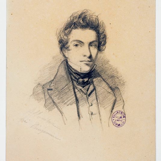 Portrait d'Alophe (1812-1883), peintre et lithographe