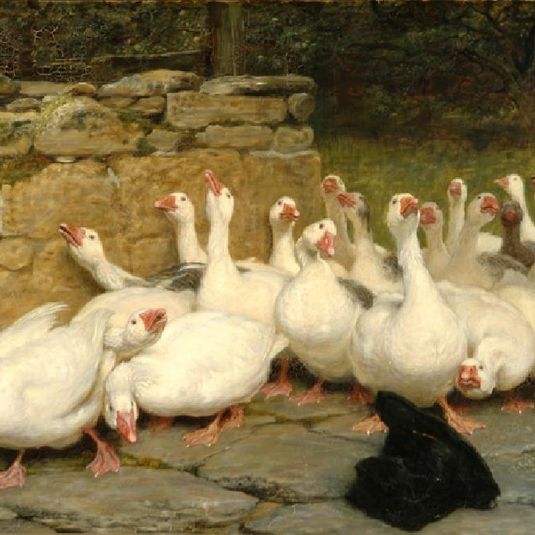 Audio description of An Anxious Moment by Briton Riviere