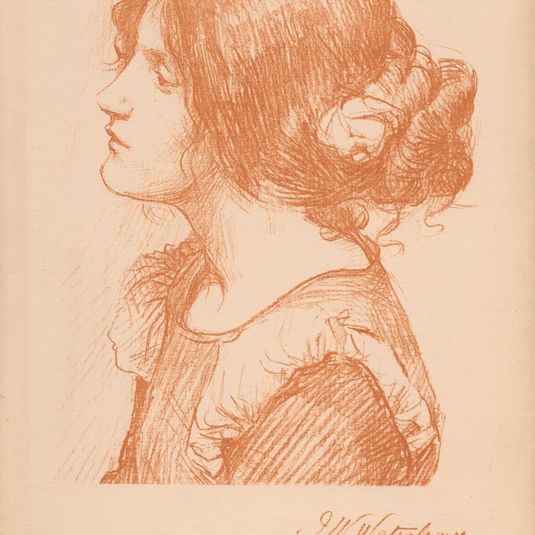 Head of a Woman (Various lithographs from 'The Studio' journal)