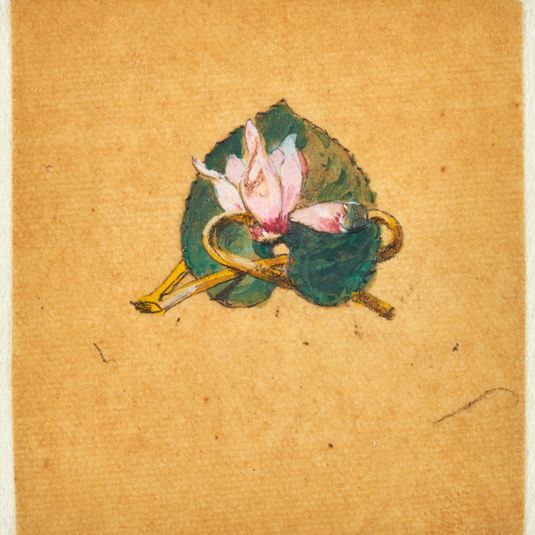 Broche cyclamen