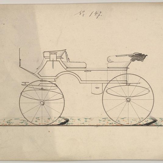 Design for Vis-a-vis/Phaeton, no. 147