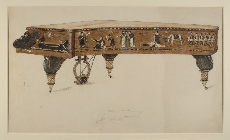 Design for a 'Lohengrin' Piano