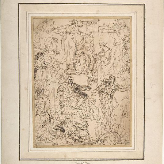 Figure Studies for a Judgment Scene