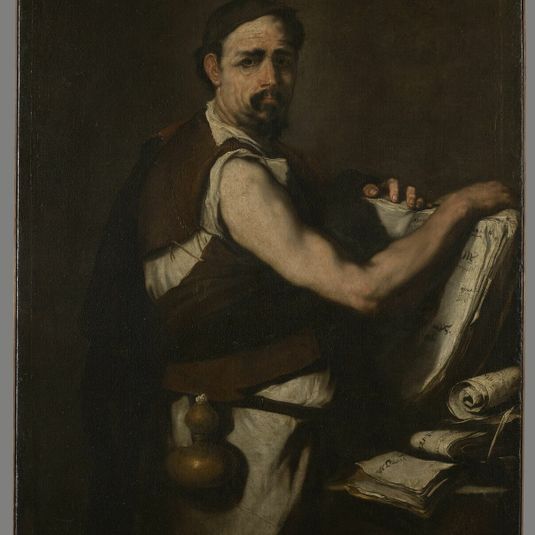 Philosopher with a gourd on his belt