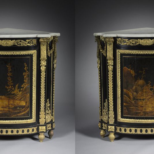 Pair of Corner Cabinets