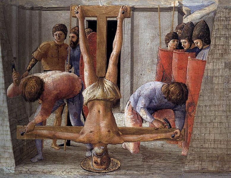 The Crucifixion of Saint Peter and the Decapitation of Saint John the Baptist