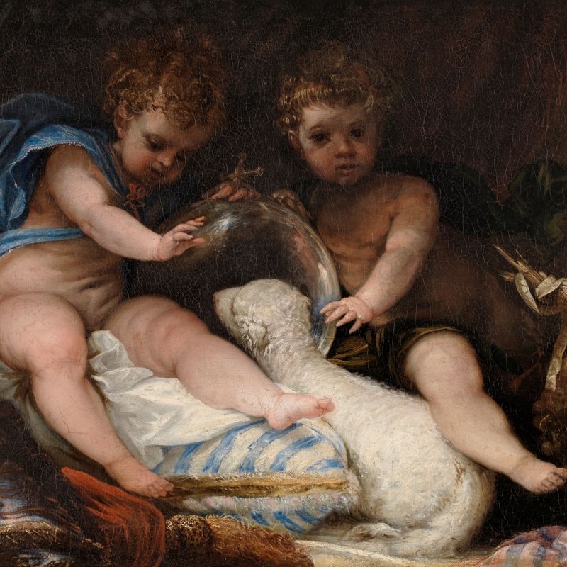 El Niño Jesús y San Juan