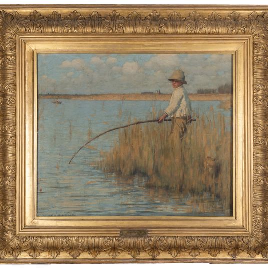 Boy fishing