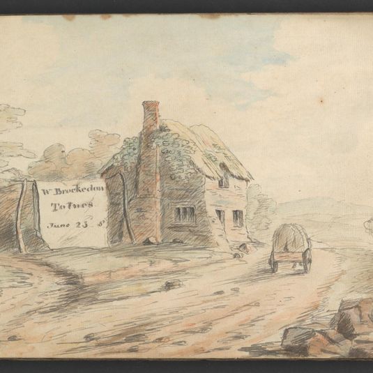 Landscape with Hamlet and Cart