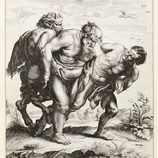 Bacchus ivre soutenu par un Satyre d'après Rubens (Dutuit 66)