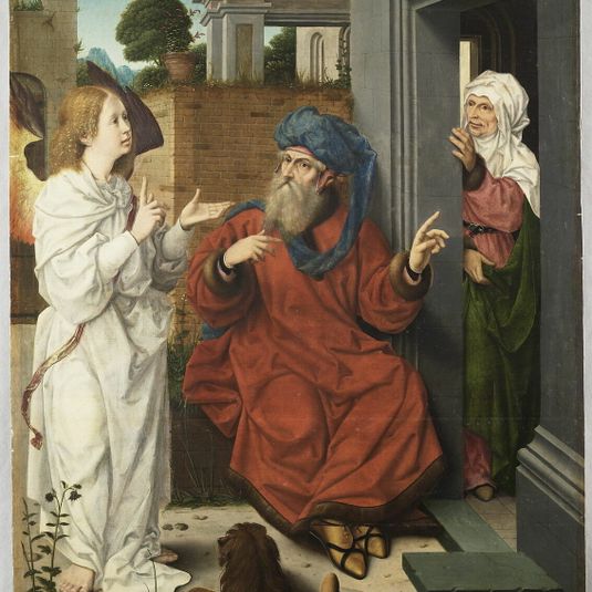 The Angel announcing to Abraham the birth of a son