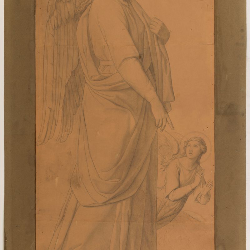 Carton préparatoire au décor de l'église Notre-Dame-de-Lorette à Paris : Dominationes
