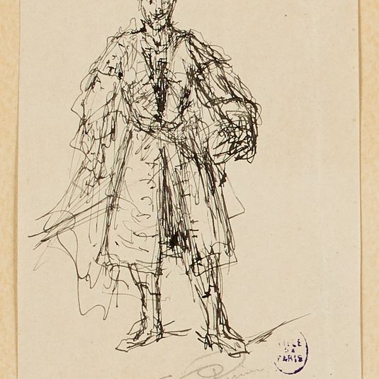 Etude de costume de comédien.