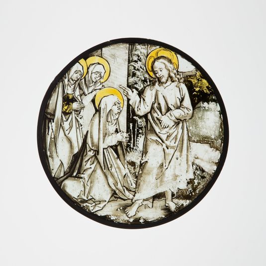 Roundel with Christ Taking Leave of His Mother