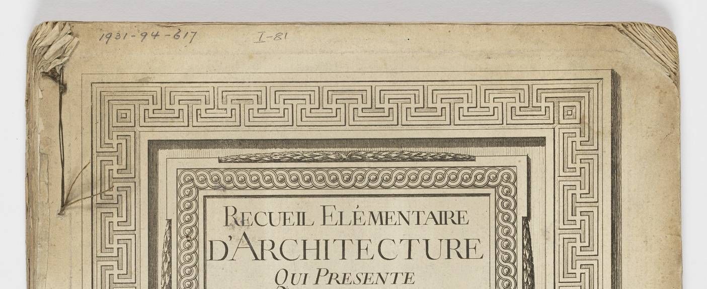 Recueil Elémentaire d'Architecture