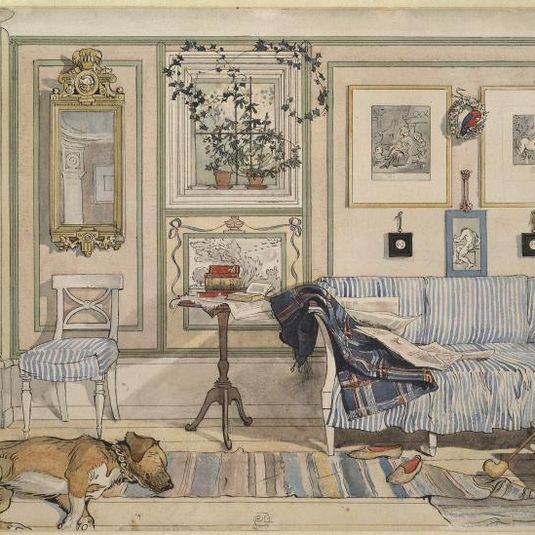 Cosy Corner. From A Home (26 watercolours)