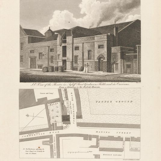 South East View of the Theatre in Ayliff Street, Goodman's Fields