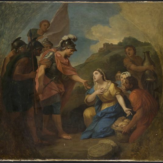 Abigail giving bread and wine to David